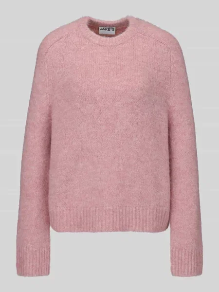 Sweter o kroju regular fit z dodatkiem wełny Jake*s Casual różowy