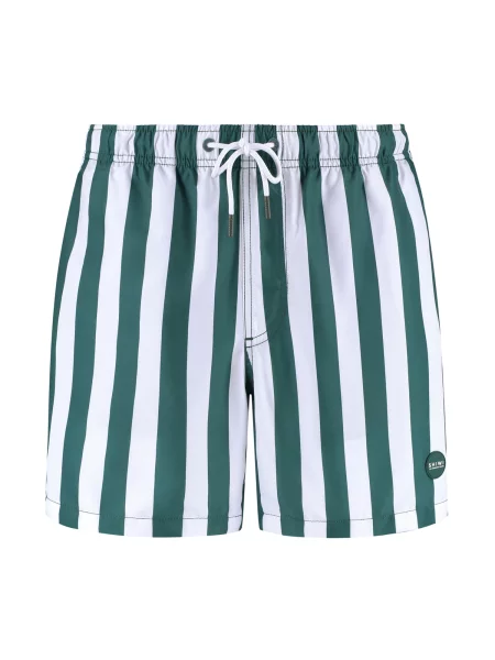Shiwi Plavecké šortky tmavě zelená bílá