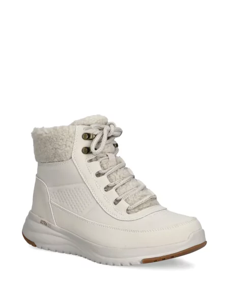 Μποτάκια Skechers με κορδόνια με δαντέλα λευκό