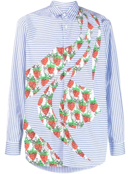 Košulja Comme Des Garçons Shirt s printom plava