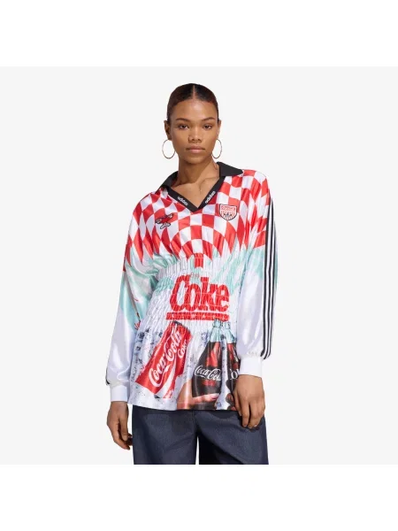 Φανελάκια adidas x Coca Cola Mash Up Smocked Jersey White/ Multicolor M λευκό
