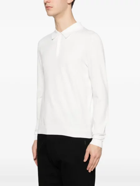 Gulerat polo Hugo alb