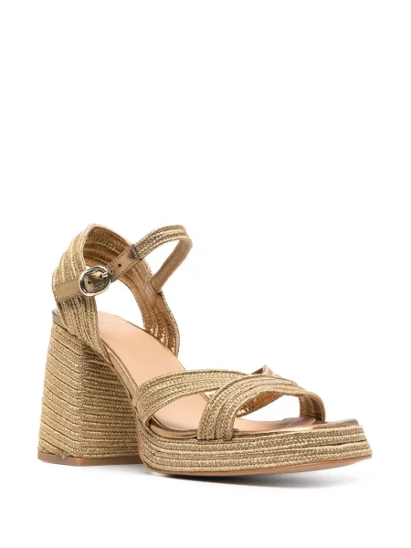 Sandale Castaner slingback auriu