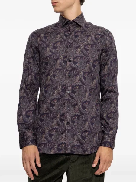 Cămașă Etro cu model paisley violet