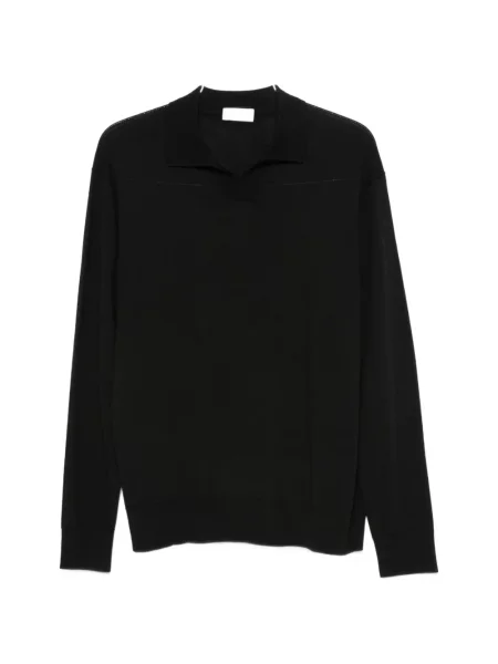 Lung tricou polo Paolo Pecora negru
