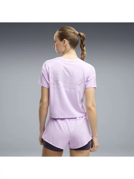 PUMA Funkčné tričko Cloudspun / pastelovo fialová sivá