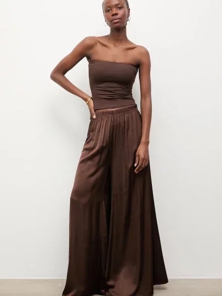 Answear.LAB spodnie brązowe