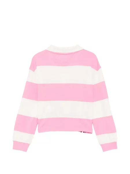 Koszulka polo dziecięca Tommy Hilfiger różowa