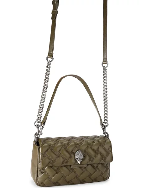 Kurt Geiger London crossbody kabelka dámska kožená Oxford zelená