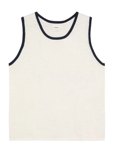 Bershka Tricou negru / lână alb