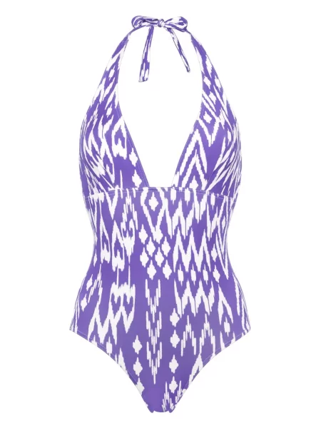 Costum de baie Eres cu gât halter violet