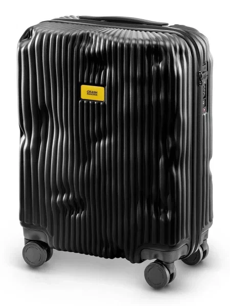 Чемодан Crash Baggage в полоску черный