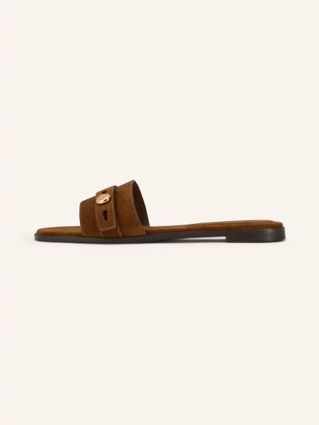 Tory Burch Klapki Romy braun brązowe