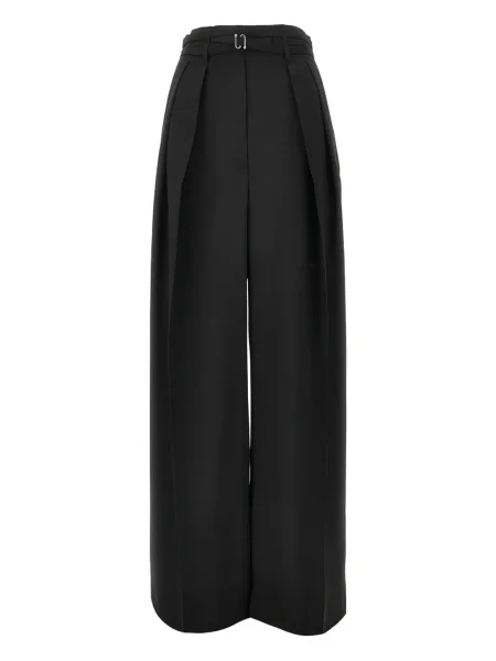 Pantaloni Sportmax cu cataramă albastru