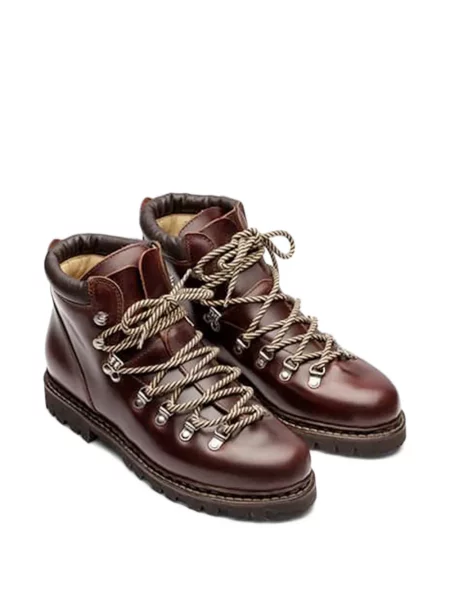 Botine Paraboot cu șireturi din piele maro