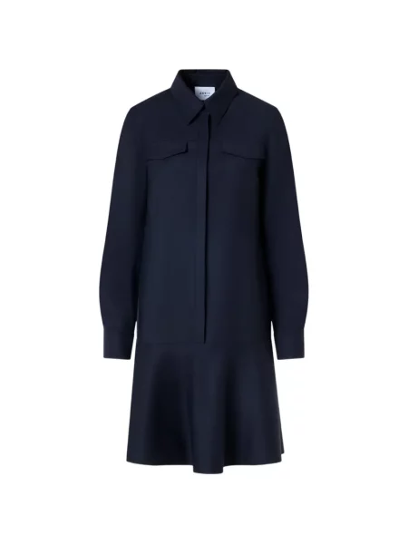 Rochie mini Akris cu volane albastru