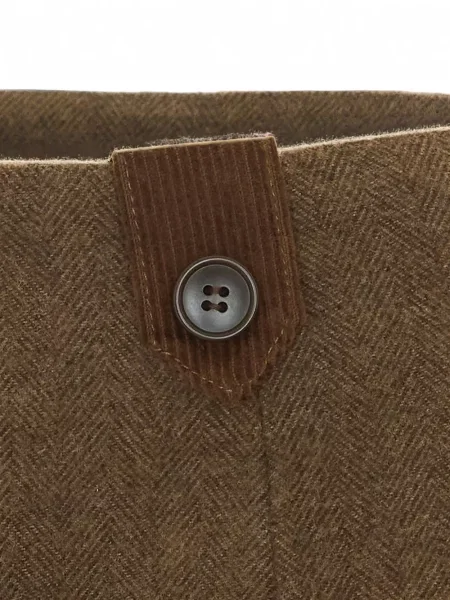 Fusta mini Eleh cu model herringbone maro