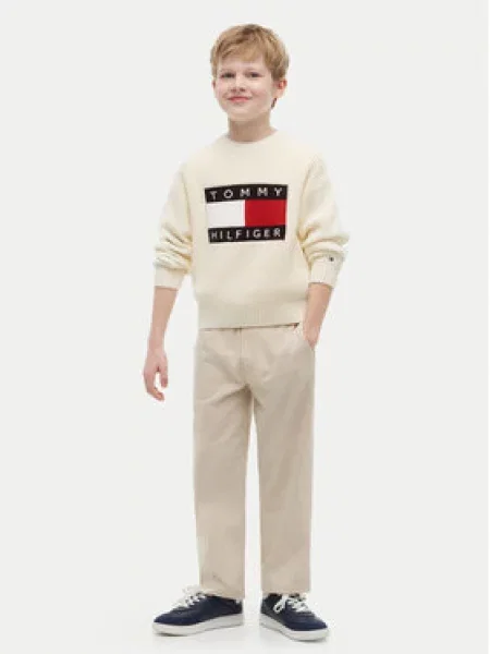 Gyerek szvetter Tommy Hilfiger bézs