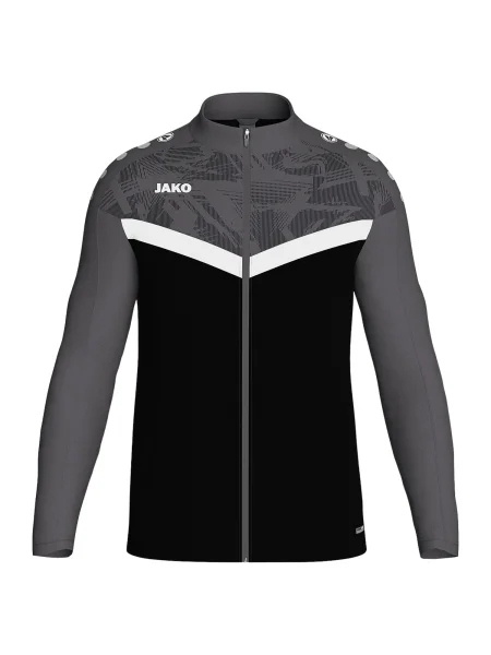 JAKO Sportska jakna siva / crna bijela