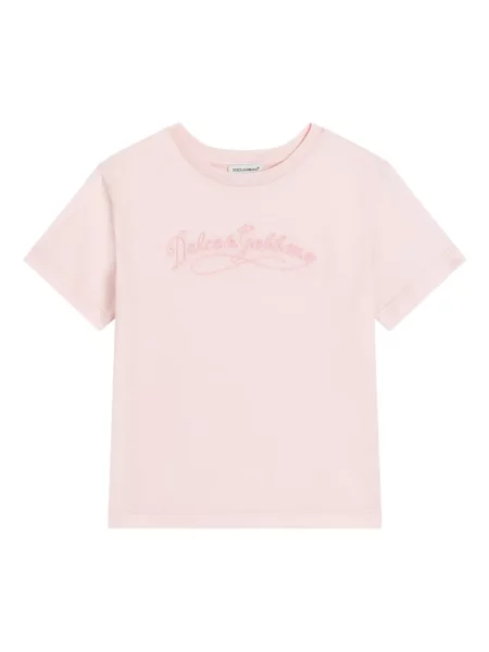 Koszulka dziecięca Dolce And Gabbana różowa