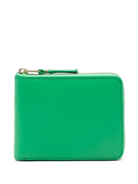 Portofel Comme Des Garçons Wallet din piele verde