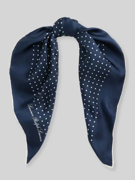 Ralph Lauren Akcesoria Kobieta Niebieski ONE SIZE Jedwabna Apaszka Lauren Ralph Lauren granatowa