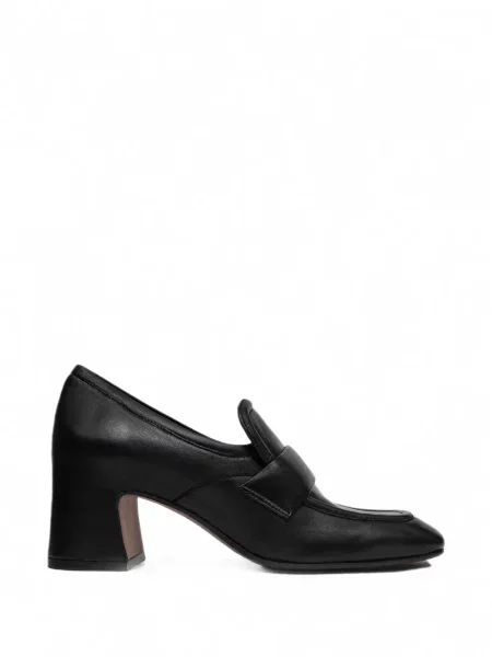 Pantofi cu toc Mara Bini cu perle negru