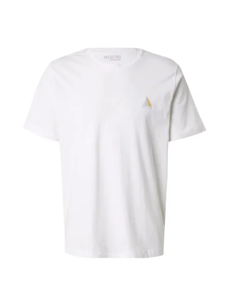 SELECTED Tricou SLHASPEN' alb