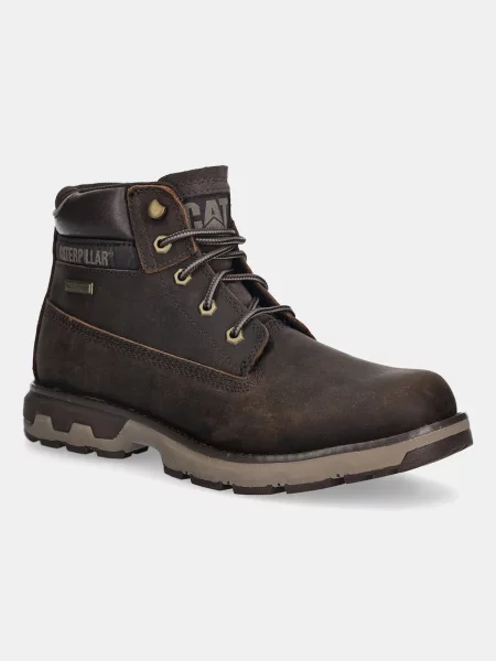 Кожени обувки CAT Footwear PURSUE WP мъжки кафяво