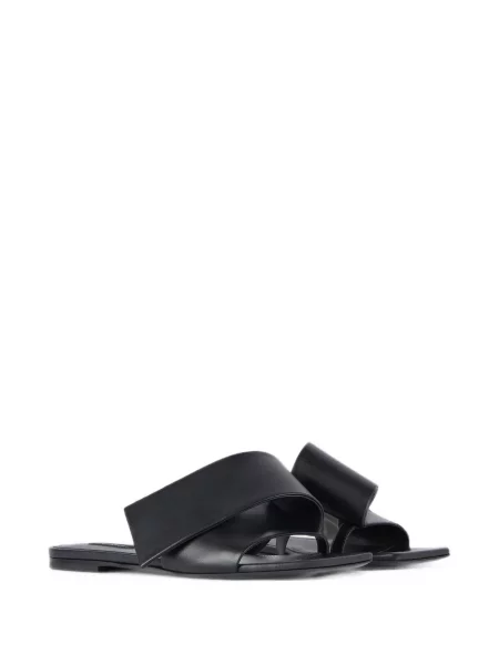 Sandale Givenchy din piele fără toc negru