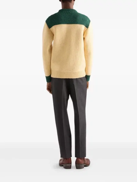 Pantaloni Prada de lână gri