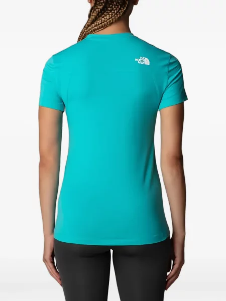Tricou The North Face cu autograf albastru