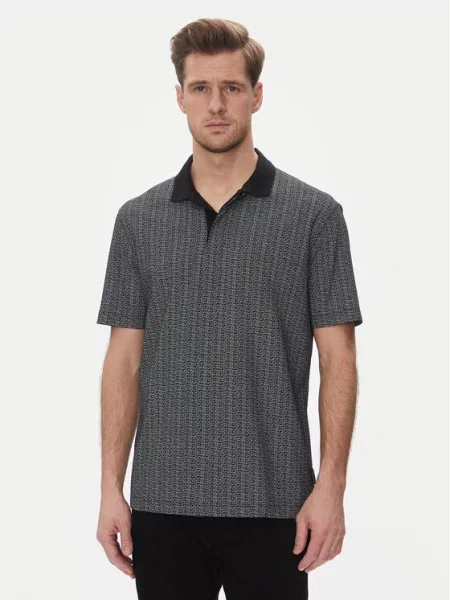 Armani Exchange Поло Regular Fit сірий