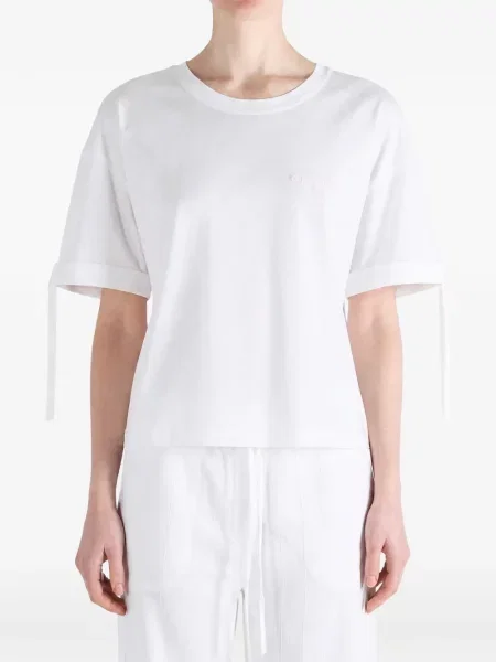 Tricou Givenchy cu broderie alb
