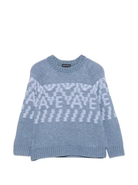 Sweter dziecięcy Emporio Armani niebieski