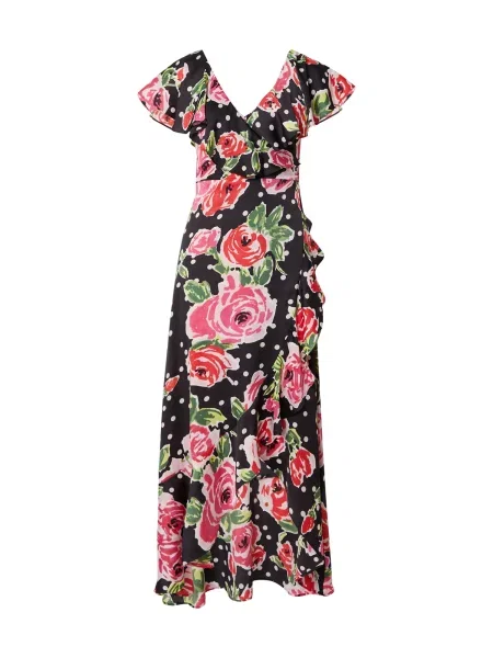 TOPSHOP Společenské šaty pitaya / červená offwhite černá