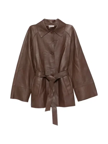 Talia kurtka skórzana Parosh brązowa