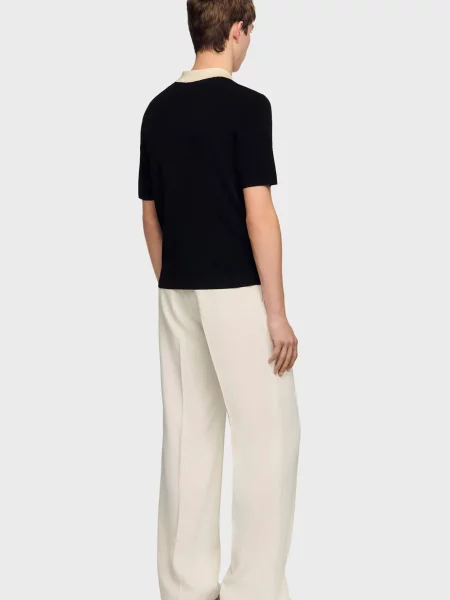 Поло Sandro черное