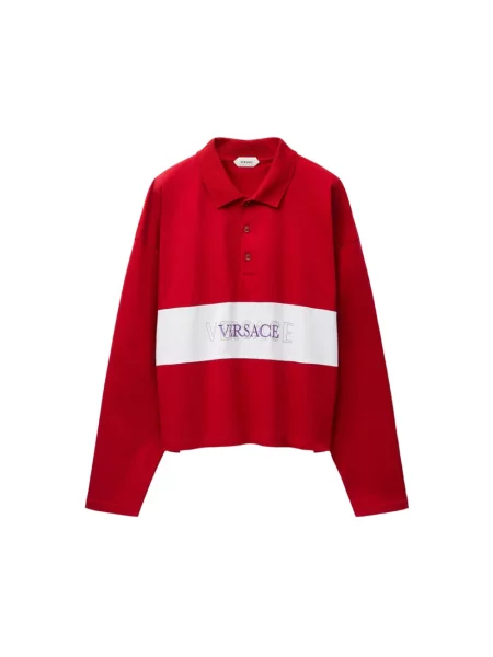 Koszulka polo Versace czerwona