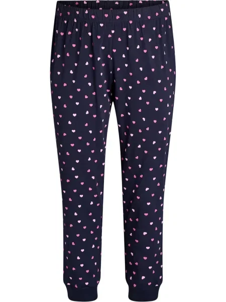 Zizzi Spodnji del pižame MHANNY nočno / roza / roza modra