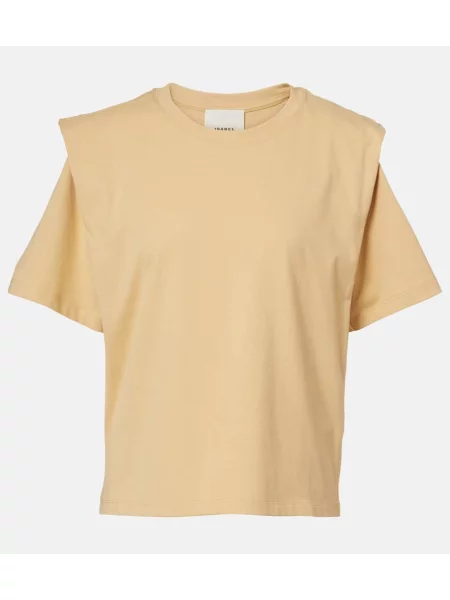 Top Isabel Marant din jerseu galben
