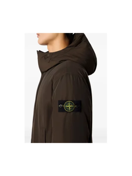 Parka Stone Island z kamieniami brązowa