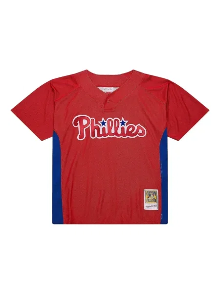 Cămașă Mitchell & Ness din jerseu roșu