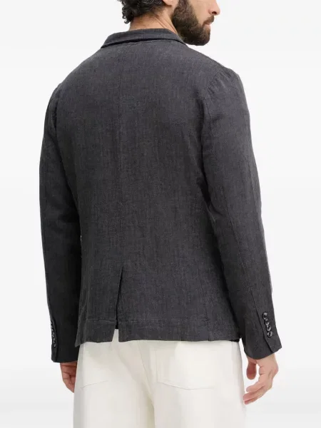 Sacou Lindbergh cu model herringbone gri
