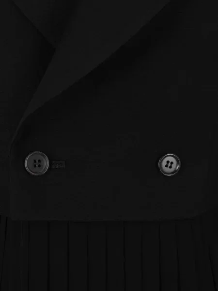 Rochie Comme Des Garçons plisată de costum negru