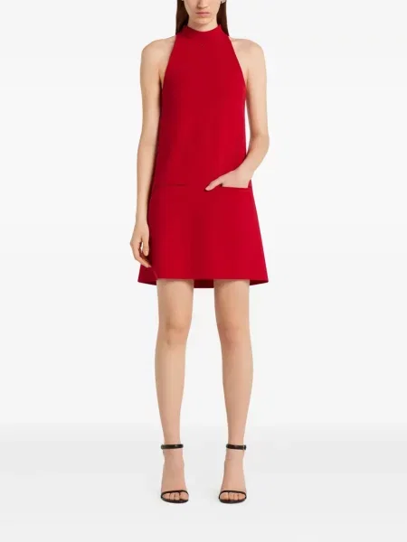 Rochie fără mâneci Courreges fără mâneci de costum roșu