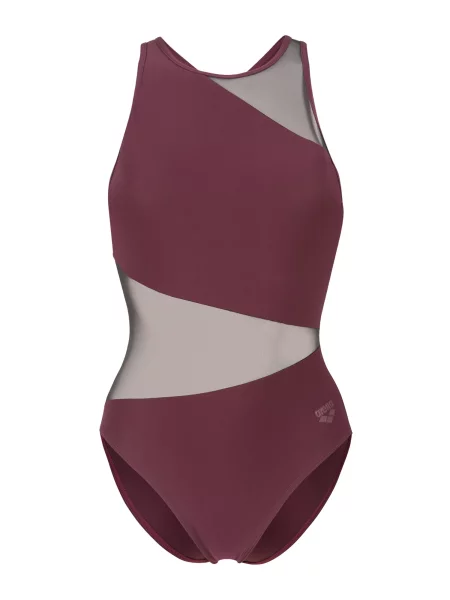 ARENA Costum de baie întreg Mesh Vent Back Angle ciclam