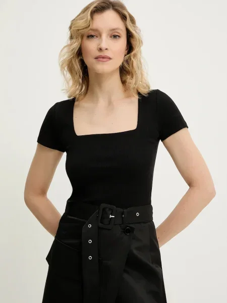 Тениска Answear.LAB дамска черно