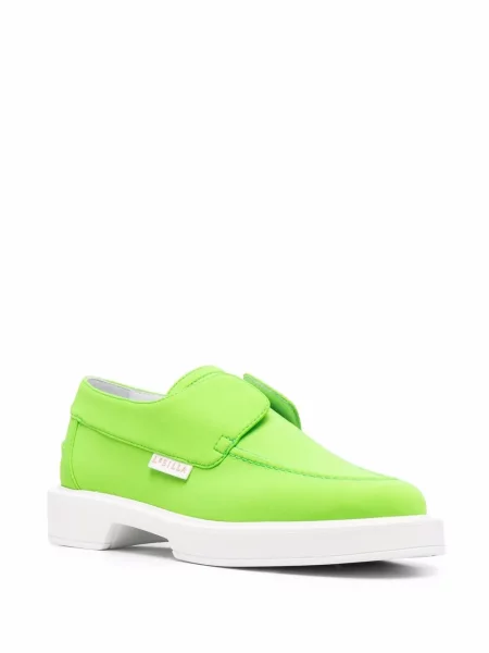 Iš natūralios odos slip on loaferiai Le Silla žalia