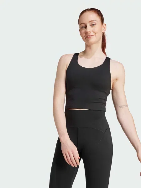 Спортивний топ adidas перероблений чорний